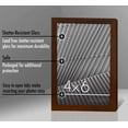 thumbnail image 4 of Americanflat 4x6 Picture Frame in Walnut with Shatter Resistant Glass - Horizontal and Vertical Formats for Wall and Tabletop, 4 of 5