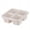 Beige, variant on Christmas 4-compartment Snack Platter, 1 Count Portable Lunch Box with Lid for Fruit & Snack, Food Storage Container for Home & Outdoor Camping, Summer for Gift, Kitchenware, Lunchbox,
