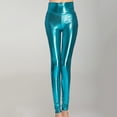 thumbnail image 5 of Women's Sequin Leggings Faux Leather, Tummy Control Stretch High Waist Shiny Sequin Leggings for Women for Holiday Party Clubwear, 5 of 7