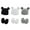 0 Black&White&Grey, variant on Baby Hats with Scratch Mittens Set Unisex Newborn Hospital Hats for Baby Boys Girls Cute Infant Beanie Caps Cotton Soft Baby Hat Navy&Light Blue&Light Grey&White One Size