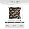 thumbnail image 2 of KLL Retro Video Game Decorative Throw Pillow Covers Velvet Soft for Couch Sofa Bedroom Living Room Outdoor (No pillow core)- 16"x16", 2 of 5