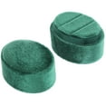 thumbnail image 4 of Worgeous present Packaging Jewelry Box Velour Green For Couples Engagement 1Set 2.2x1.8x1.7in, 4 of 8