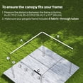 thumbnail image 4 of Outsunny 8.2' x 8.4' Pergola Canopy Top Only, Fit 10'x10' Frame, Light Grey, 4 of 10