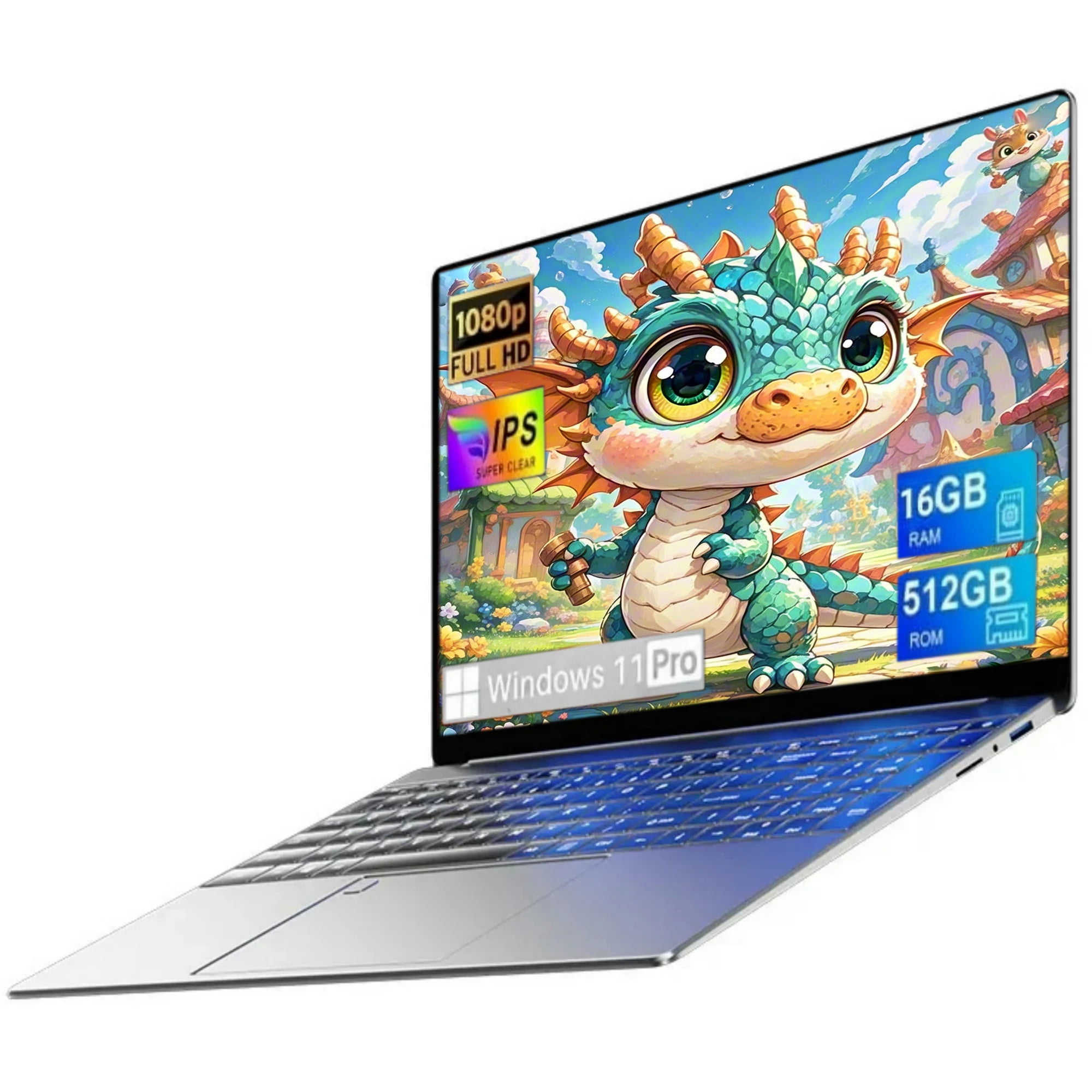 TOEMAAGICE Laptop Intel Celeron N95 16GB 512GB 15.6'' FHD Windows