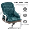 thumbnail image 3 of Office Chair Cushion One-Piece Thick Seat Cushion Padded with Backrest for Butt and Back Support, Green, 3 of 7