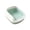 Green, variant on Large Open-Top Cat Litter Box with High Sides, Enclosed Scatter Shield Design, Easy Clean Plastic Litter Pan, Excludes Scoop (1PC, Gray)