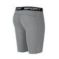 thumbnail image 5 of YLSDY Fashion Compression Shorts Men Spandex Running Sport Under Shorts Cool Dry Athletic Underwear Muscle Support Gray S, 5 of 6