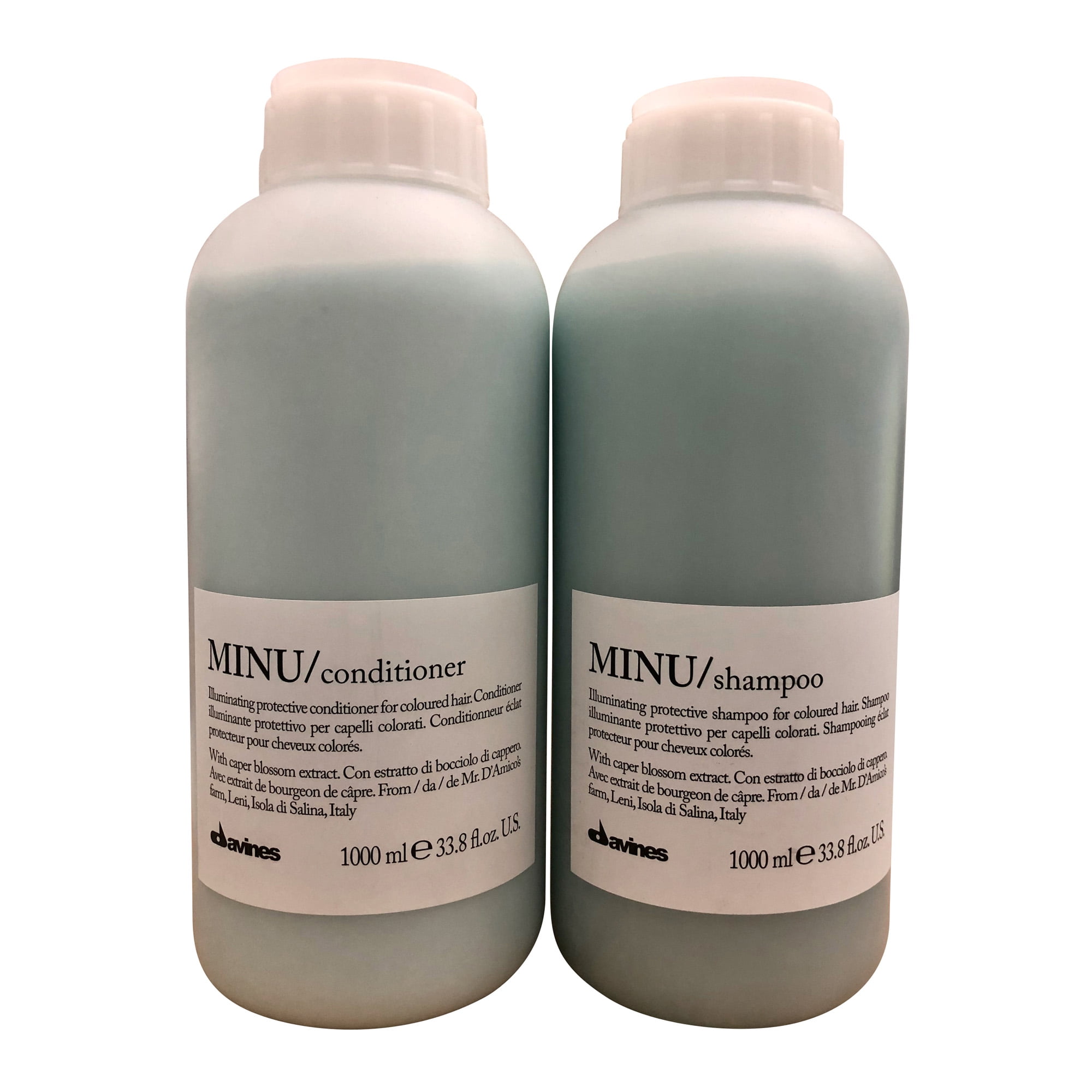 Davines Minu Shampoo & Conditioner Set Color Treated Hair 33.4 OZ Each