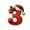 D, variant on CuiLiyq Personalized DIY Christmas Number Ornaments, Red Hat Initial Christmas Tree Hanging Decor (0)