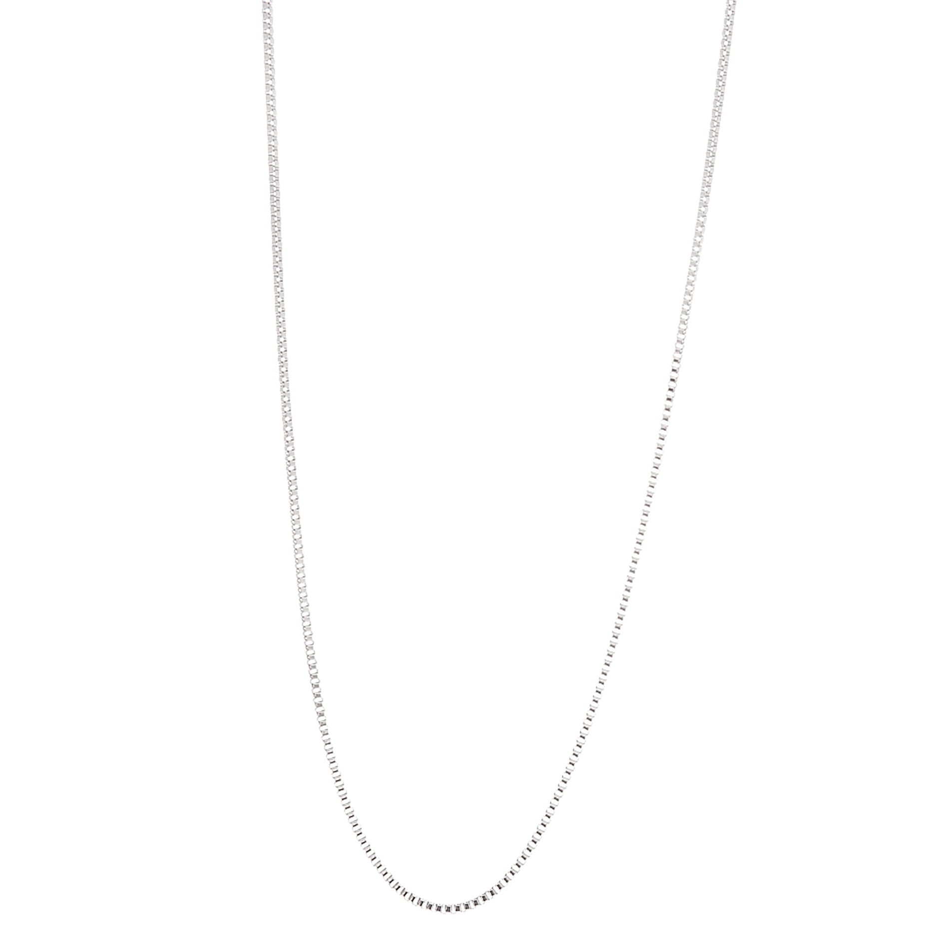 Lesa Michele Silver-Tone Stainless Steel 24" 2mm Box Chain