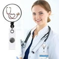 thumbnail image 1 of Heliisoer Nurse Badge Buckle Easy-To-Pull Buckle Retractable Badge Easy-To-Pull Certificate Buckle, 1 of 7