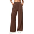 thumbnail image 3 of LIBRCLO Womens SweatPants with Pockets High Waist Wide Leg pants Solid Color Casual Fall Athletic SweatPants, 3 of 5