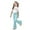 Mint Green, variant on MUXiin Girls Outfits Size 7/8 Cute Print Short Sleeve T Shirt Tops and Elastic Waist Pants Outfits Set Round Neck Fashion Casual Activewear Clothing Set for Girls Preppy Clothes