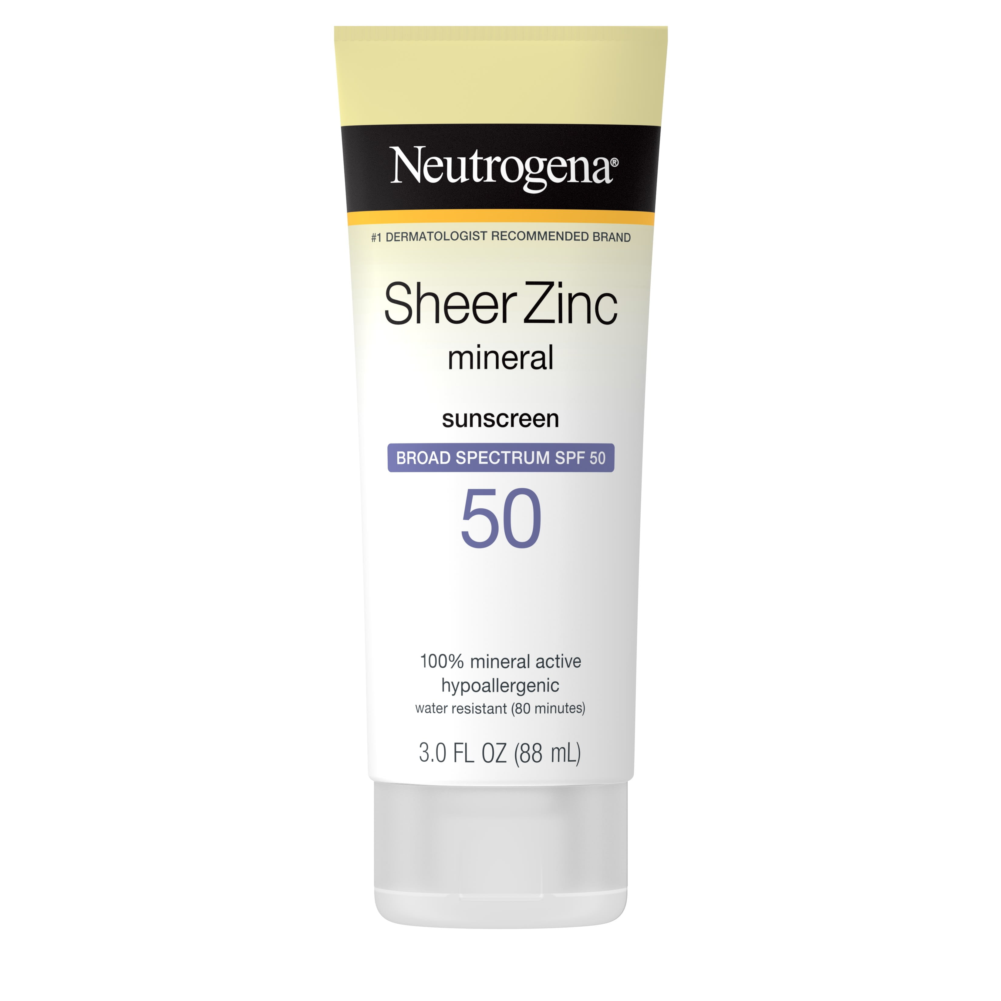 beproeving Automatisch agenda Neutrogena Sheer Zinc Dry-Touch Sunscreen Lotion with SPF 50, 3 fl oz -  Walmart.com