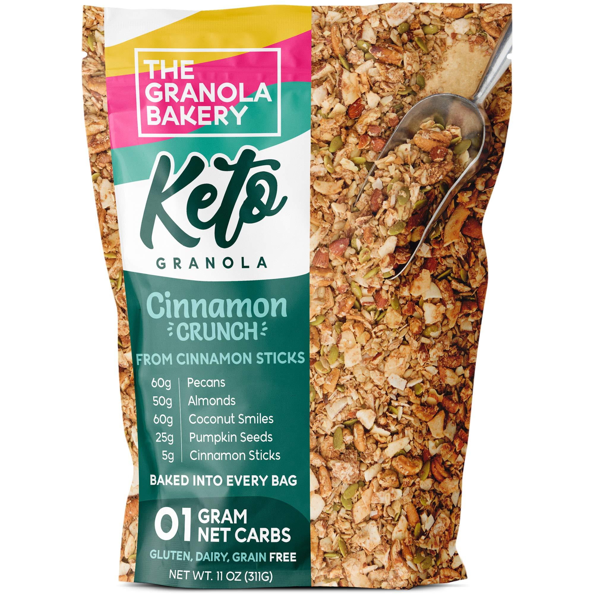 901円 100%品質保証! YOLEEZ Cinnamon Keto Nut Granola 1g Net Carb Snack Low Cereal Healthy Breakfast Food 11 Ounces