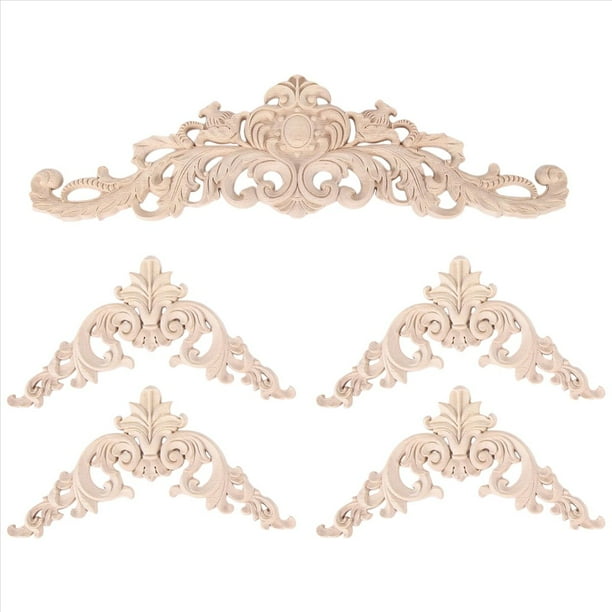 Apliques de madera y superposiciones decorativas para espejos, camas, puertas, armarios y vestidores (hágalo usted mismo).