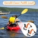 thumbnail image 3 of Naiovety Paquete de 2 Kayak Paddle Leash Cuerda Elástica Canoa Caña de pescar Lazo de seguridad Cordón Hebilla de cinturón Accesorios para Ropa Deportiva, Zapatos Naranja, 3 of 6