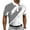 Gray, variant on ZRGHAOYLQ Mens Golf Shirts Short Sleeve Print Casual Golf Shirt Lapel Collar Geometric Dot Color Block Shirt Button Up Casual Business Tops