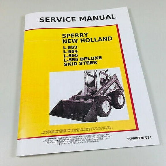 Ford New Holland L553 L554 L555 Skid Steer Loader Service Repair Manual Chassis