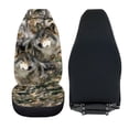 thumbnail image 6 of XYZCANDO Wolf Camouflage Print Car Seat Covers for Woman Anti-Scratch Front Seat Cover Elastic Washable, for SUV Truck Sedan, 6 of 10