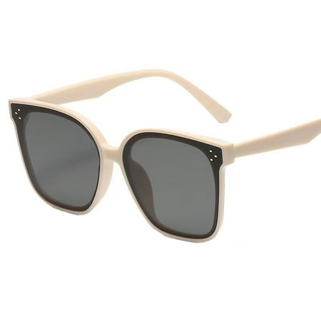 Classic Round Sunglasses Womens Summer Retro Vintage Large Plastic Frame UV400 Protection Stylish Design Cute Trendy Lightweight Party Beach Vacation Wear