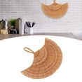 thumbnail image 1 of Decoración de Pared de Ratán Hecha a Mano con Estilo del Norte de Europa Decoración de Pared de Ventilador Rústico con Diseño de Parte Superior Redonda para Colgar Arte de ANGGREK Otros, 1 of 8
