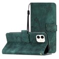 thumbnail image 1 of Compatible avec iPhone 11 Étui Embossée Papillon avec Portefeuille et Support, 1 of 5