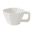 thumbnail image 1 of Taza de cerámica para café, leche, regalo de cumpleaños, taza de agua con asa, 400 ml, desayuno blanco, 1 of 9