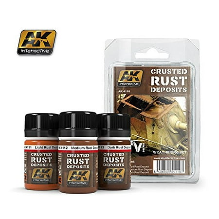 Crusted Rust Deposits Weathering Enamel Set, One bottle Light Rust Deposits By AK