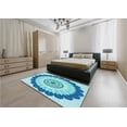 thumbnail image 4 of Ahgly Company Indoor Rectangle Patterned Butterfly Blue Area Rugs, 3' x 5', 4 of 6