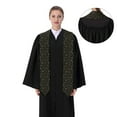 thumbnail image 4 of Fuzoiu Gold Dog Paw Print Graduation Sash,Graduation Stole,Unisex Adult Graduation Stole Shawl 91" Long,for Academic Commencements Shawl-Flattened, 4 of 7
