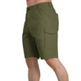 thumbnail image 5 of cllios Mens Cargo Shorts Outdoor Hiking Work Shorts Gym Workwear Cargo Shorts with Multi Pockets Mens Cargo Shorts Army Green,L, 5 of 5