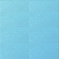 thumbnail image 1 of Ahgly Company Machine Washable Indoor Square Transitional Bright Turquoise Blue Area Rugs, 8' Square, 1 of 7