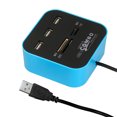 thumbnail image 1 of Lector de tarjetas convertidor de hub USB 2.0 multifuncional 7 en 1 con 3 USB 2.0, 1 of 4