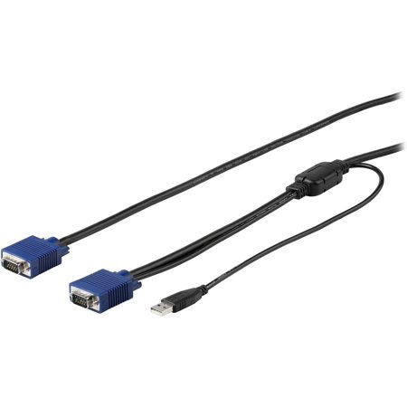 UPC: 0065030881814 | StarTech.com RKCONSUV6 6 ft. (1.8 m) USB KVM Cable for StarTech.com Rackmount Consoles – VGA and USB KVM Console Cable (RKCONSUV6)