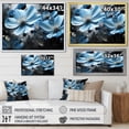 thumbnail image 4 of Designart "Grey And Blue Botanical Euphony I" Abstract Botanicals Floater Framed Canvas Print, 4 of 7
