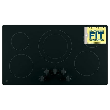 GE - 36" Built-In Electric Cooktop - Black