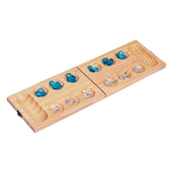 Xuanheng Jeu de Société en Bois Mancala Jeu de Table Stratégie Classique pour Enfants Fête Famille