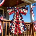 thumbnail image 4 of Oversized Fabric Bow Hanging Ornaments in Patriotic Hues, Eye-Catching Party Decor Pendants for 4Th Of July, Indoor Entryways, Venue Setup and Independence Day Festive Scene Arrangement,, 4 of 6