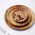 thumbnail image 2 of Plateau en Bois Simple Rond Plateau de Service Assiettes en Bois Rétro Plateau de Fruits Dessert Plateau de Collation Plateau de Fruits Assiette Alimentaire Plat Plateau de Rangement 20cm, 2 of 6