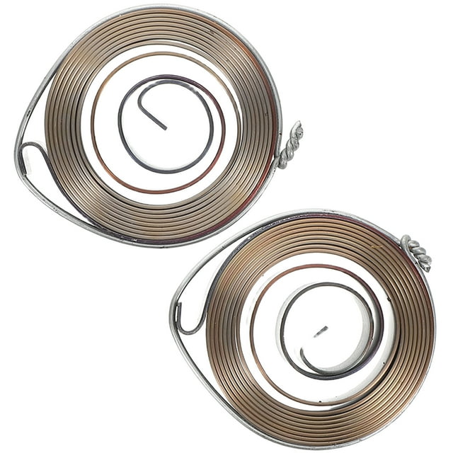 EXHUMKY 2Pcs Drill Press Return Coil Spring Torsional Feed Return Stainless Steel for Industrial Applications