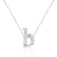 thumbnail image 1 of Precious Stars Collier Pendentif Initiale B en Zircon Cubique Micro-Pavé, 1 of 1