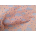thumbnail image 4 of oneOone Cotton Poplin Fabric Raindrop & Clouds Nature Decor Fabric Printed BTY 42 Inch Wide, 4 of 4