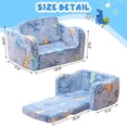 thumbnail image 5 of Lamerge  Toddler Sofa, Toddler Folding Chair, Kids Sofa 2 in 1 Kids Sofa Luminous Sofa, Gift Sleeper for Boys and Girls, 5 of 8