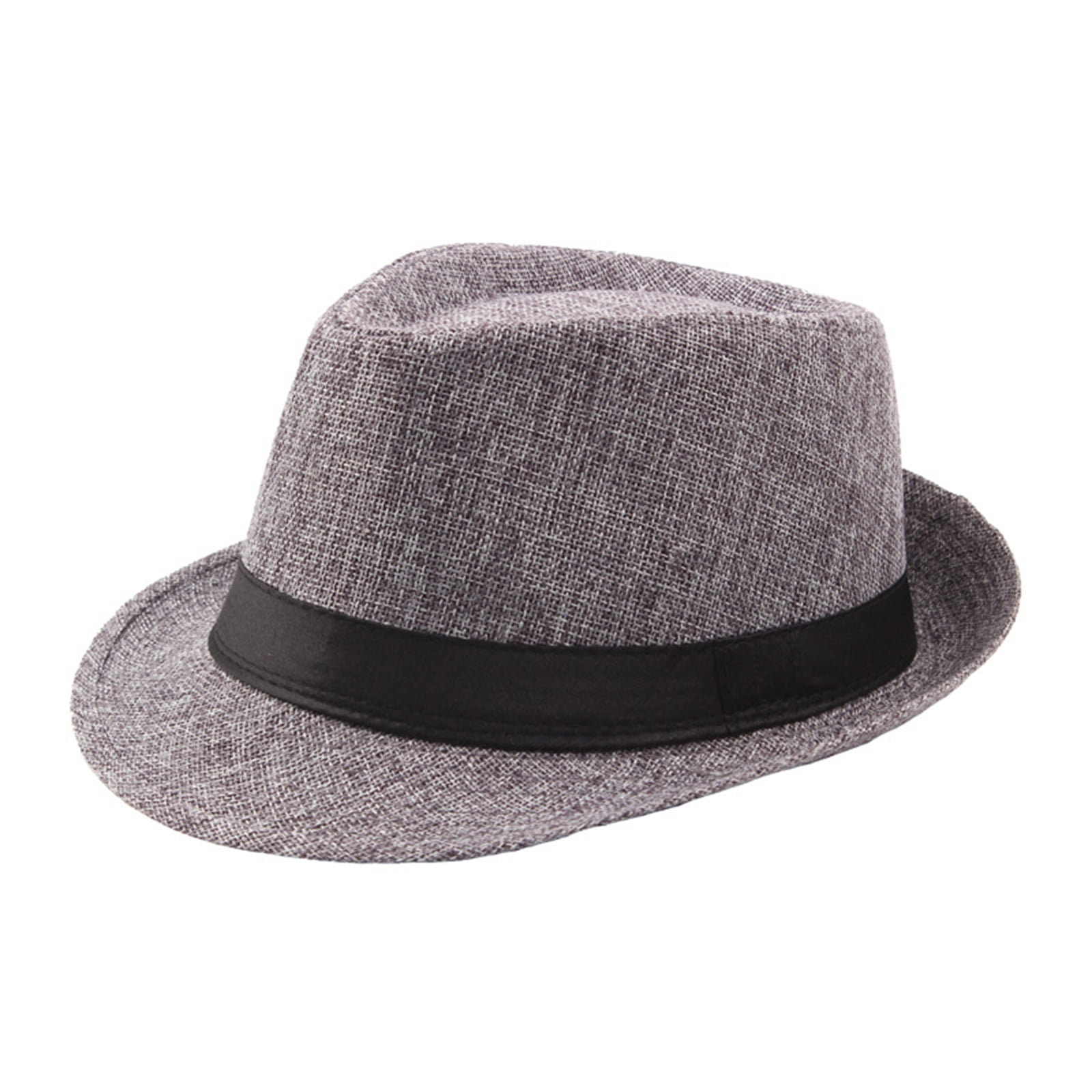 Black Fedora White Pinstripe Hat - Walmart.com display picture 1