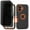 Black/Orange, variant on Hotpom Phone Case for iPhone 16 Heavy Duty Shockproof Dustproof Case with Privacy Screen Protector tempered glass, Purple/ White