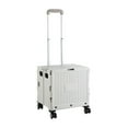 thumbnail image 1 of Graflsoa Compact Foldable Shopping Trolley with 4-Wheel Design, Lightweight Portable Storage Cart for Groceries, Camping, and Outdoor Use (40# Grey, Lid Included), 1 of 6