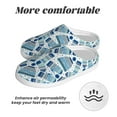 thumbnail image 6 of Wukai Winter Knit Hat and Socks Print Women's Indoor Bedroom Slipper Slip On Shoes, Unisex House Shoes with Anti-Skid Sole for Men, Gift for Women Men-46/47, 6 of 7