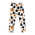 thumbnail image 4 of Girls' Halloween Leggings Pumpkin Printed Pants High Waist Stretchy Leggings for Girls 3-7Y, 4 of 6