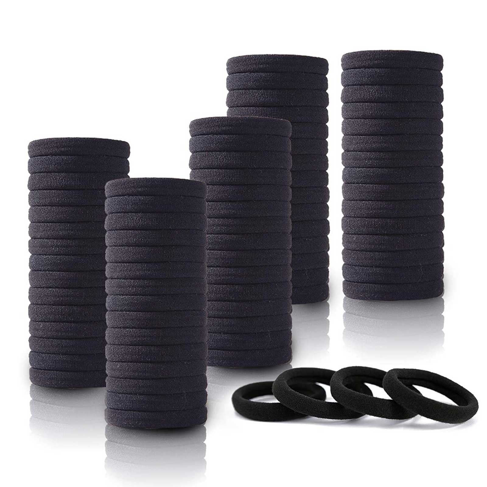 Thin Hair Tie Kids Hair Bobbles Scrunchies with Zipper under 5 with Clear Small Hair Elastics Hair Tie Organizer Toddler Clear Elastics for Hair Large Hair Ties for Braids No Hair Elastics under
